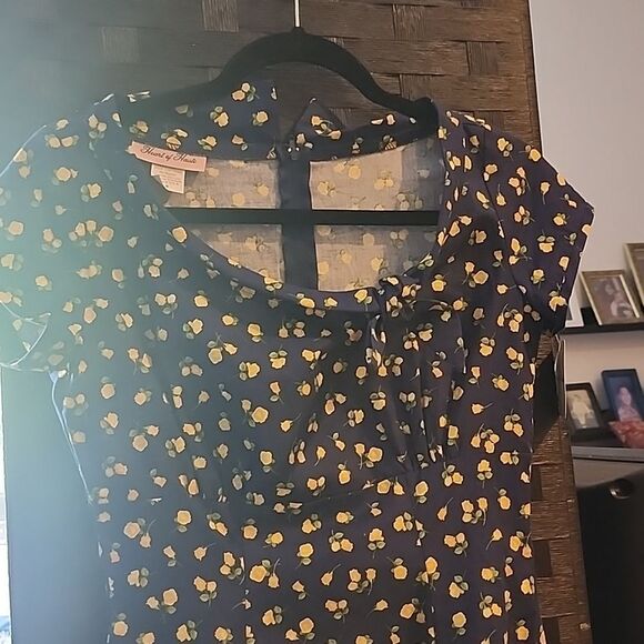 Heart Of Haute Floral Navy Dress Size S NWT - Picture 4 of 9